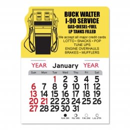 Peel-N-Stick® Gas Calendar - Budget - Yellow